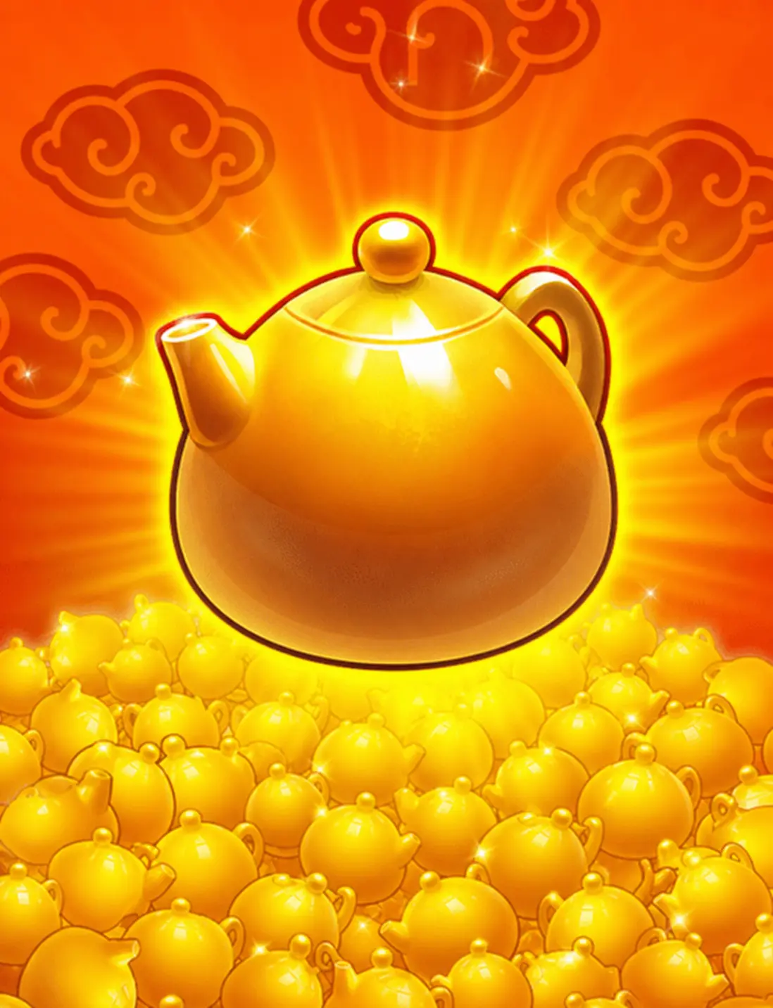 Golden Teapot by 3oaks