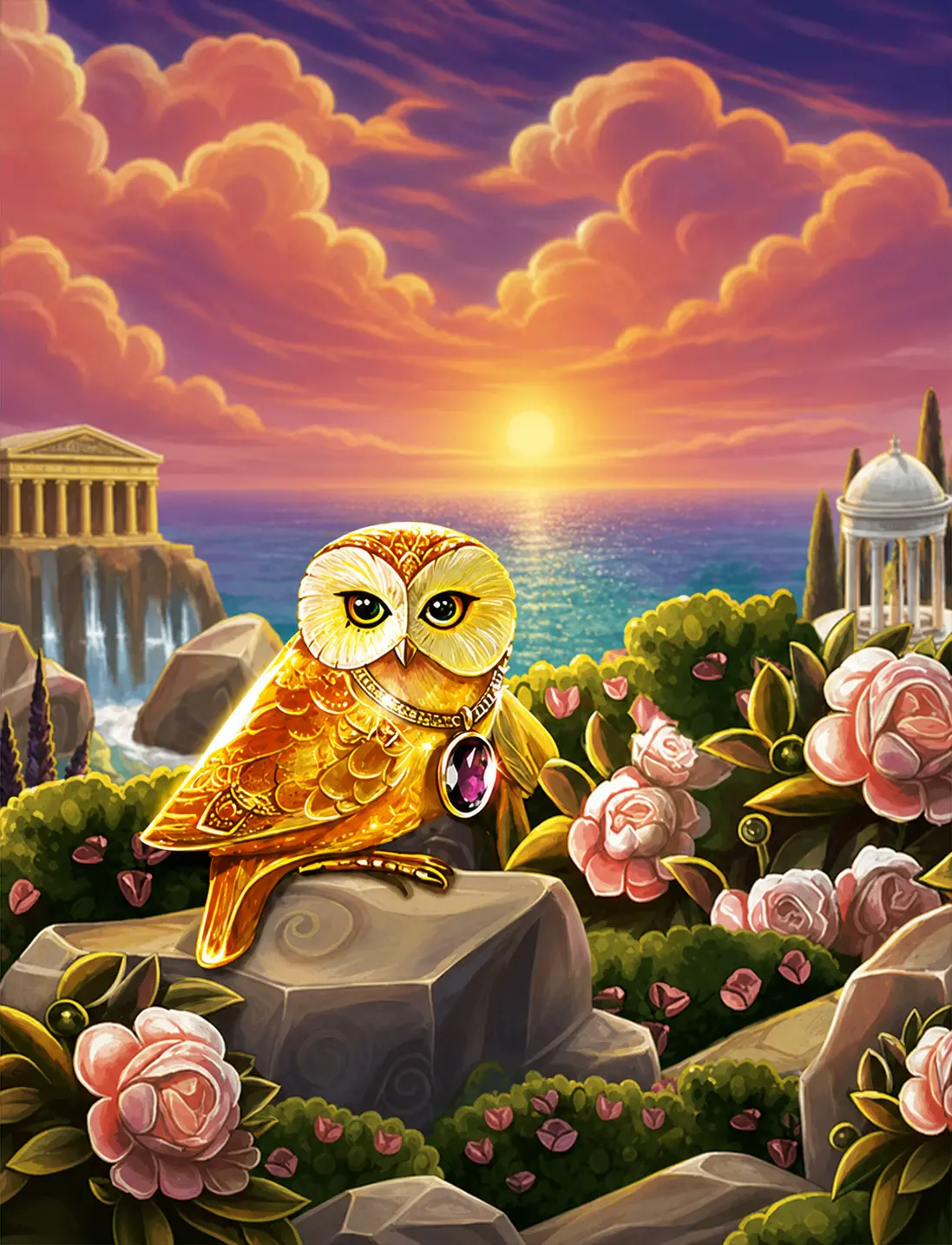 The Golden Owl of Athena by Betsoft