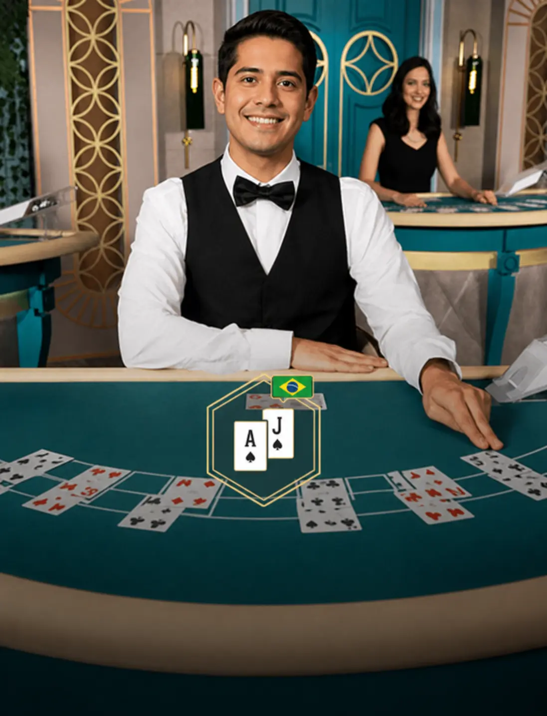 Blackjack em Portugues Ouro by Evolution