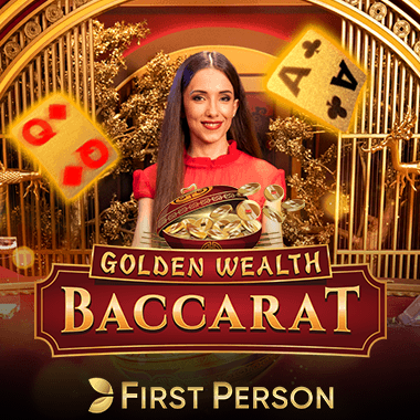 First Person Golden Wealth Baccarat by Evolution