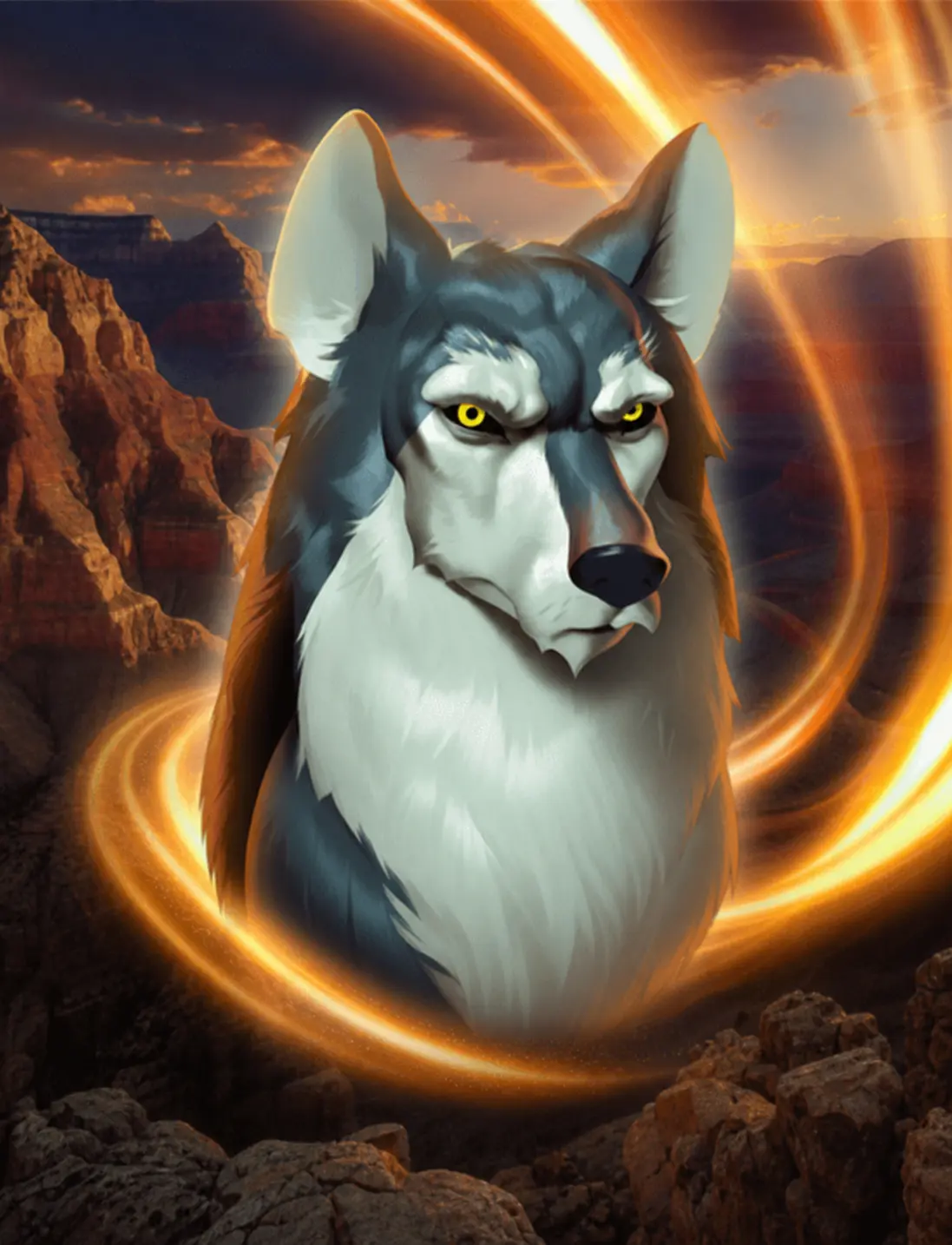 Majestic Wolf by Mancala