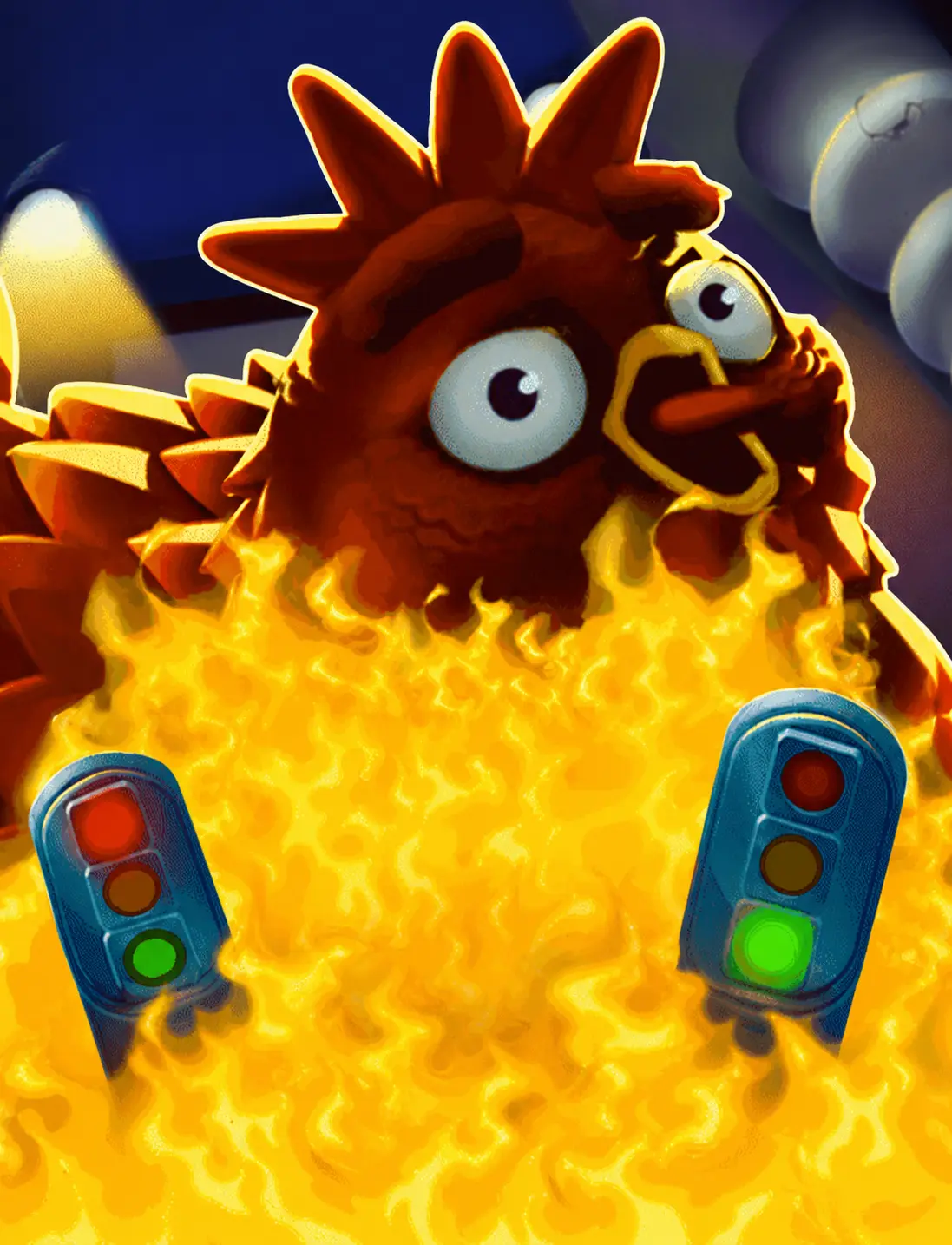 Flaming Chicken: Highway Hazard by Penguin King