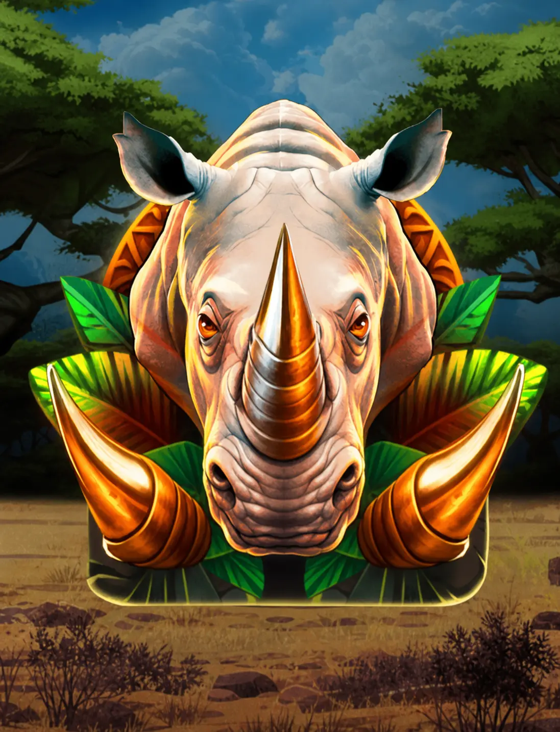 Wild White Rhino by Penguin King