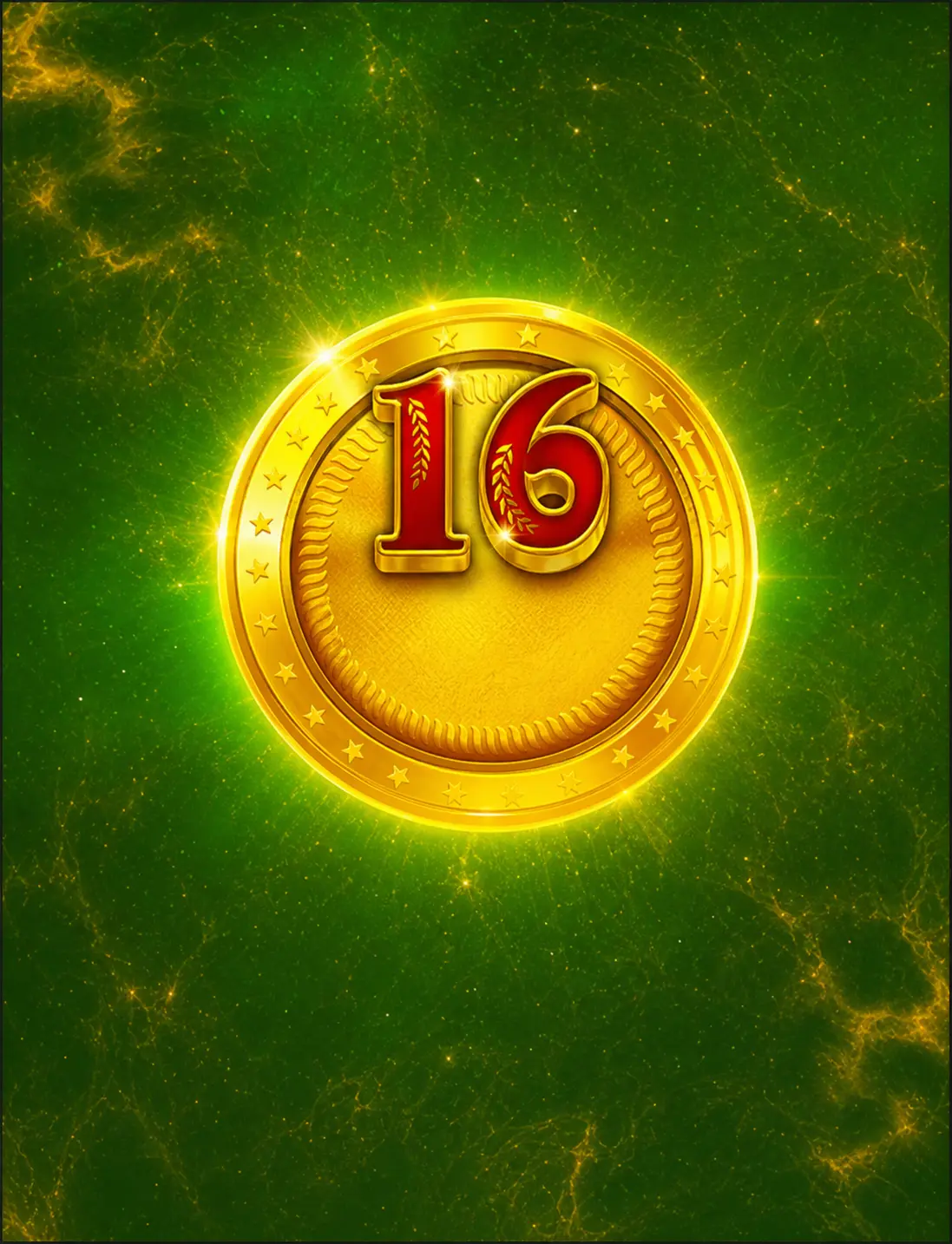 16 Coins Gold Burning Board by Voltent