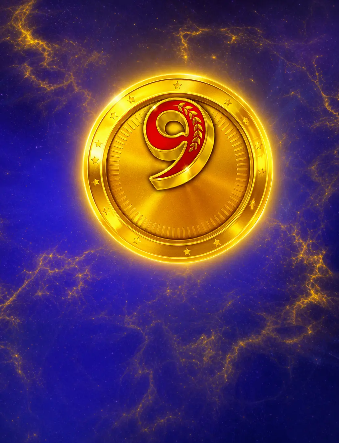 9 Coins Gold Burning Board by Voltent