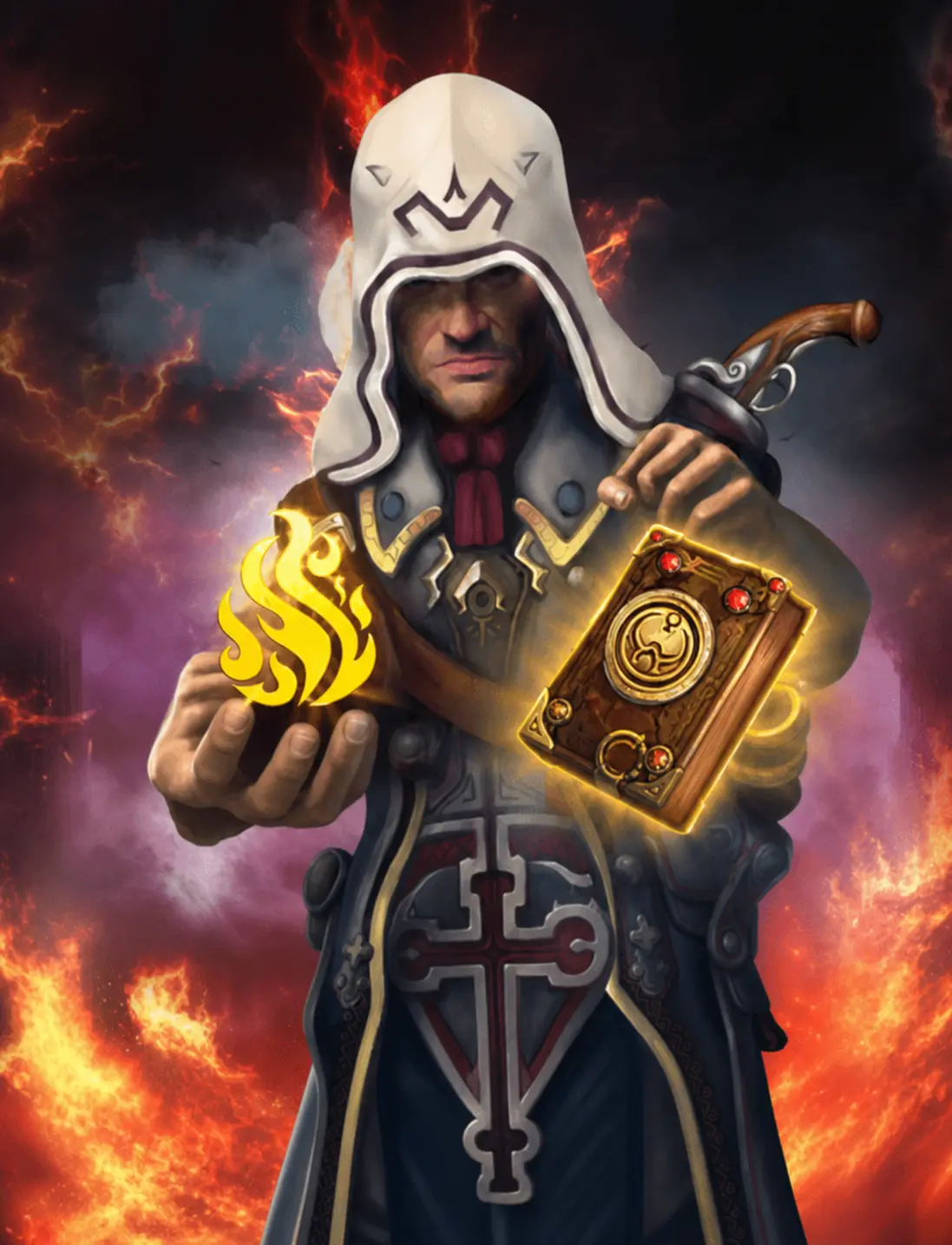 Book of Faith Burning Board by Voltent