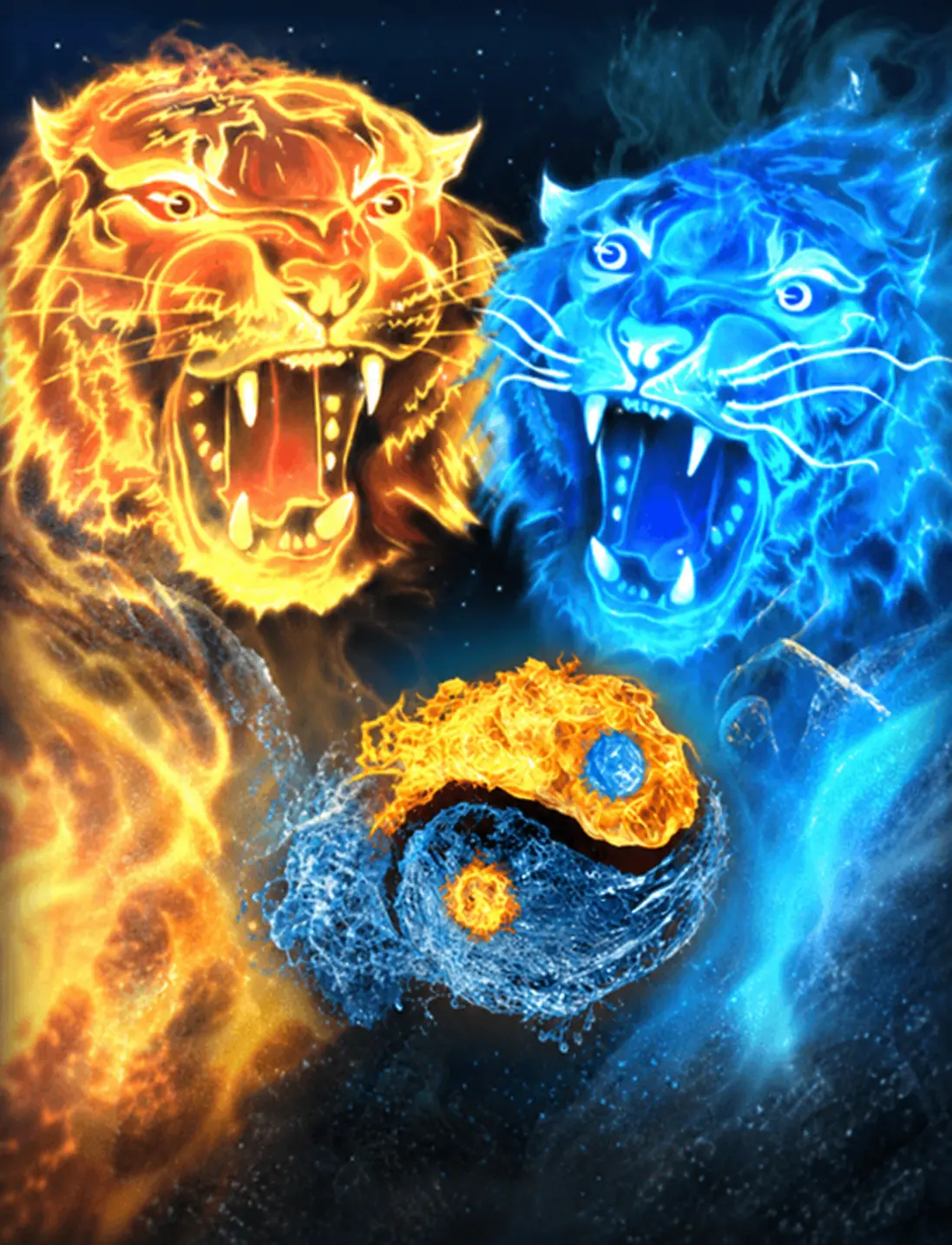 Double Tigers by Voltent