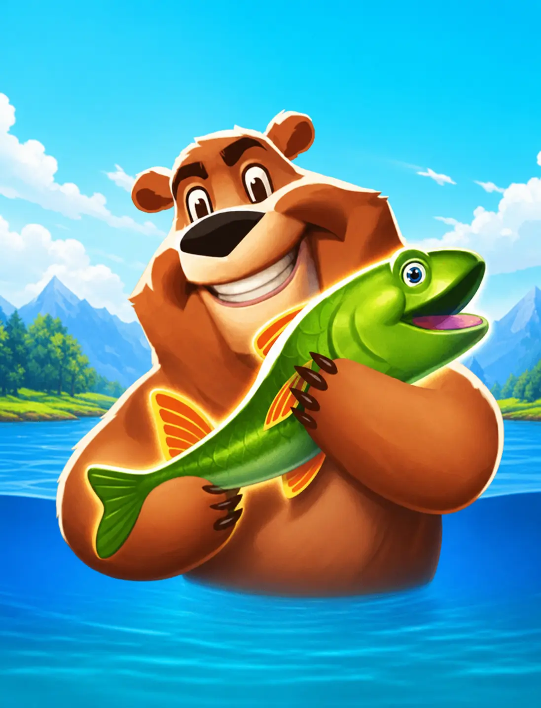 Fishin' Bear by 3oaks